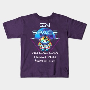 In Space No One Can Hear You Sparkle Kids T-Shirt